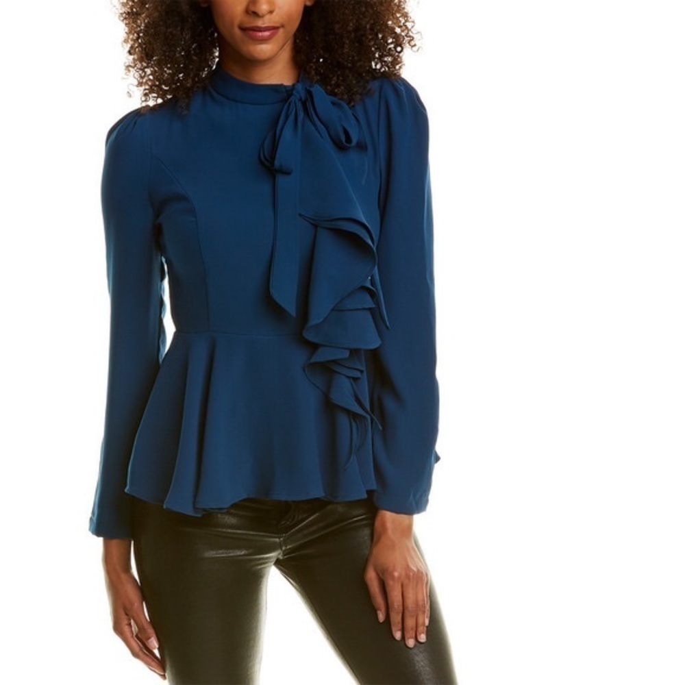 NWT Garcia Ruffled Long-sleeve Blouse​​